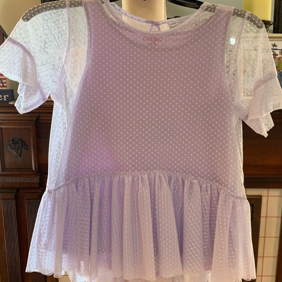 Lavender Sheer Blouse - Picture 2 of 3